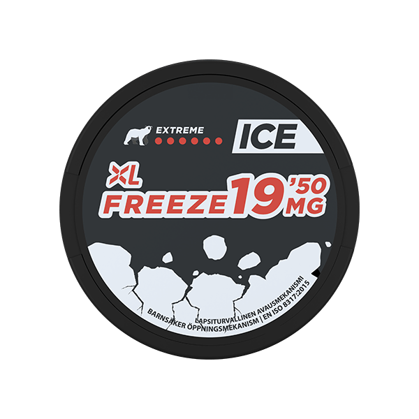 ICE Freeze XL – Extra Strong Menthol Nicotine Pouches 20mg – Snuscrew