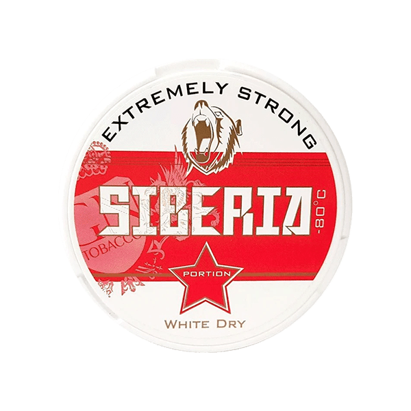 does siberia have tobacco Siberia -80°C White Dry 34MG – Ultra Strong Spearmint Nicotine Pouches –  Snuscrew