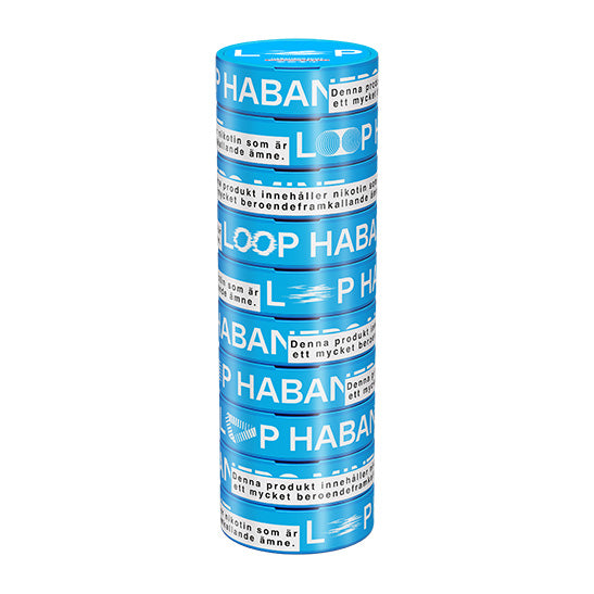 LOOP Habanero Mint nicotine pouches canister showing bold branding, ideal for thrill-seekers looking for a spicy mint kick.