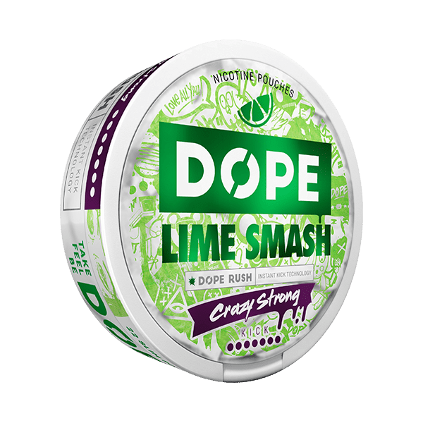 DOPE Lime Smash Crazy Strong 20MG - BB: 19 Sept 2026 - Snuscrew