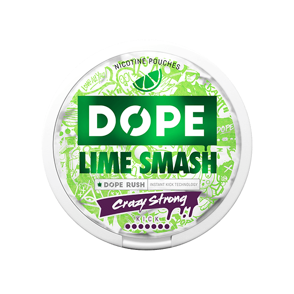 DOPE Lime Smash Crazy Strong 20MG - BB: 19 Sept 2026 - Snuscrew