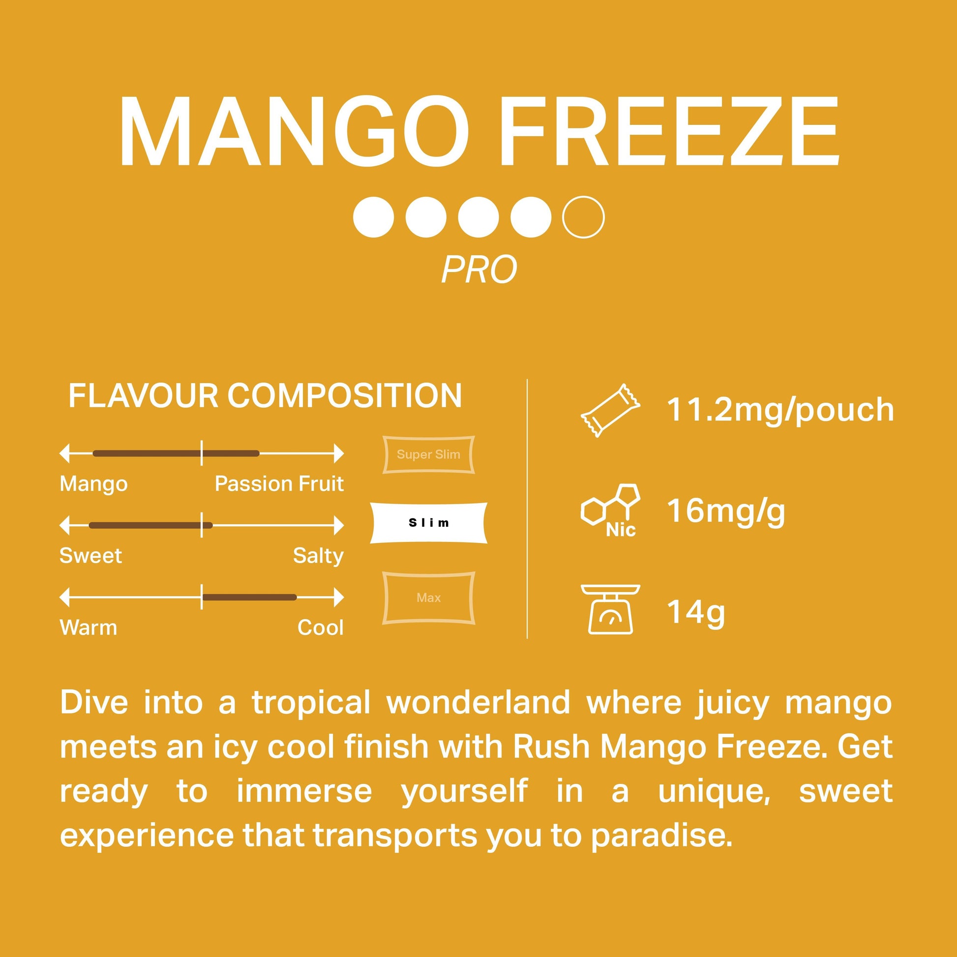 RUSH Mango Freeze 11MG - Snuscrew