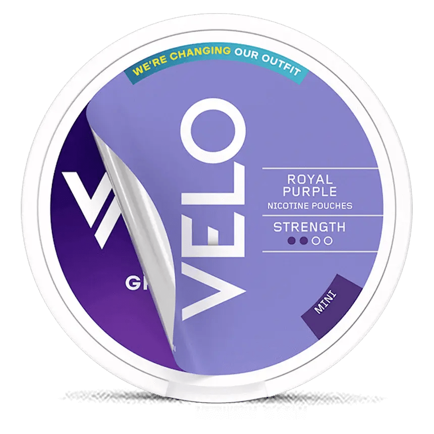 grape tobacco pouches Sour Flavor free alternative VELO Purple Grape 10mg