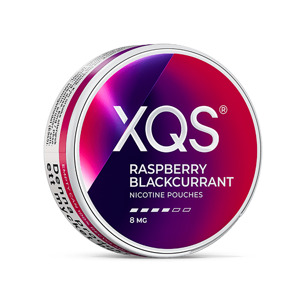 XQS Raspberry Blackcurrant 8MG - Snuscrew
